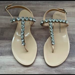 Stuart Weitzman GOLDIE JELLY SANDAL 7